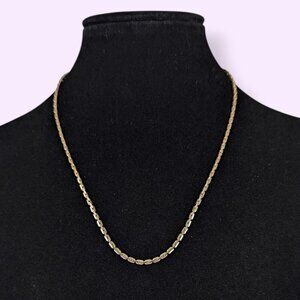 V. Thin Gold Tone Chain